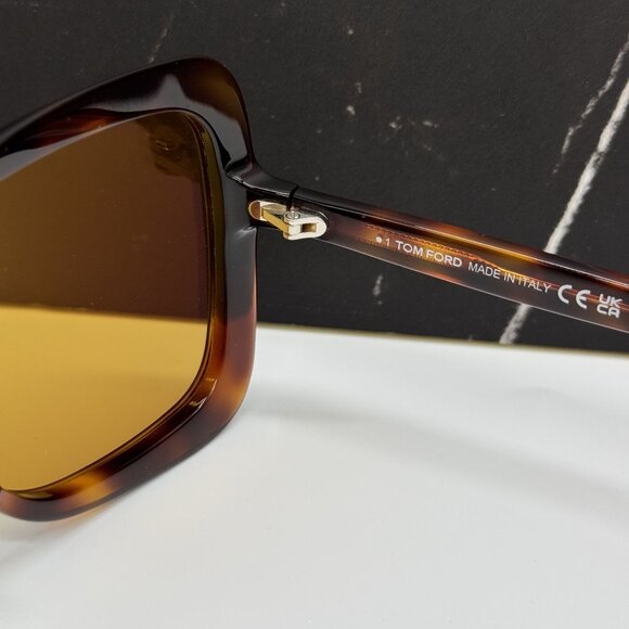 NEW TOM FORD LORELAI TF1156 52E SUNGLASSES HAVANA WOMEN EYEWEAR FT1156 52E main image 4